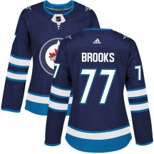 Women's Adidas Winnipeg Jets Adam Brooks Navy Home Jersey - Authentic
