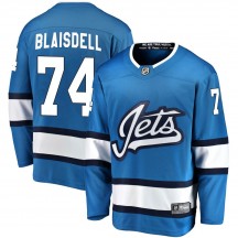 Men's Fanatics Branded Winnipeg Jets Harrison Blaisdell Blue Alternate Jersey - Breakaway