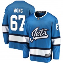 Men's Fanatics Branded Winnipeg Jets Austin Wong Blue Alternate Jersey - Breakaway
