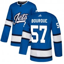 Men's Adidas Winnipeg Jets Gabriel Bourque Blue Alternate Jersey - Authentic