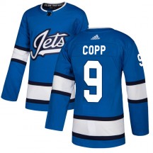 Men's Adidas Winnipeg Jets Andrew Copp Blue Alternate Jersey - Authentic