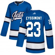 Men's Adidas Winnipeg Jets Michael Eyssimont Blue Alternate Jersey - Authentic