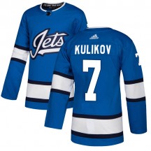 Men's Adidas Winnipeg Jets Dmitry Kulikov Blue Alternate Jersey - Authentic