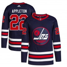 Youth Adidas Winnipeg Jets Mason Appleton Navy 2021/22 Alternate Primegreen Pro Jersey - Authentic