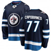Men's Fanatics Branded Winnipeg Jets Kyle Capobianco Blue Home Jersey - Breakaway
