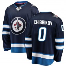 Men's Fanatics Branded Winnipeg Jets Nikita Chibrikov Blue Home Jersey - Breakaway