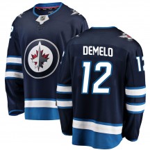 Men's Fanatics Branded Winnipeg Jets Dylan DeMelo Blue ized Home Jersey - Breakaway