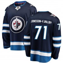 Men's Fanatics Branded Winnipeg Jets Axel Jonsson-Fjallby Blue Home Jersey - Breakaway