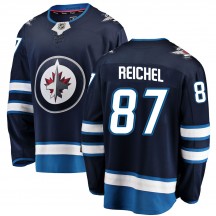 Men's Fanatics Branded Winnipeg Jets Kristian Reichel Blue Home Jersey - Breakaway