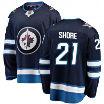 Men's Fanatics Branded Winnipeg Jets Nick Shore Blue Home Jersey - Breakaway