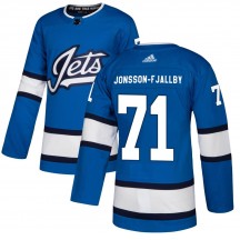 Youth Adidas Winnipeg Jets Axel Jonsson-Fjallby Blue Alternate Jersey - Authentic