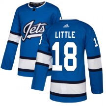 Youth Adidas Winnipeg Jets Bryan Little Blue Alternate Jersey - Authentic