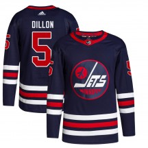 Men's Adidas Winnipeg Jets Brenden Dillon Navy 2021/22 Alternate Primegreen Pro Jersey - Authentic