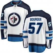 Youth Fanatics Branded Winnipeg Jets Gabriel Bourque White Away Jersey - Breakaway