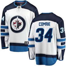 Youth Fanatics Branded Winnipeg Jets Eric Comrie White ized Away Jersey - Breakaway