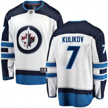 Youth Fanatics Branded Winnipeg Jets Dmitry Kulikov White Away Jersey - Breakaway