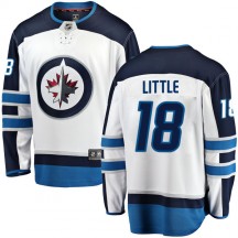 Youth Fanatics Branded Winnipeg Jets Bryan Little White Away Jersey - Breakaway
