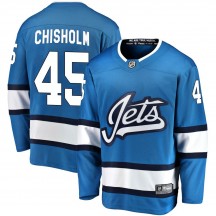 Youth Fanatics Branded Winnipeg Jets Declan Chisholm Blue Alternate Jersey - Breakaway