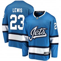 Youth Fanatics Branded Winnipeg Jets Trevor Lewis Blue Alternate Jersey - Breakaway