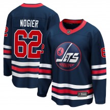 Men's Fanatics Branded Winnipeg Jets Nelson Nogier Navy 2021/22 Alternate Breakaway Player Jersey - Premier