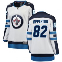 Women's Fanatics Branded Winnipeg Jets Mason Appleton White Away Jersey - Breakaway