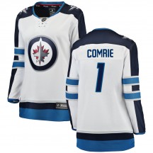 Women's Fanatics Branded Winnipeg Jets Eric Comrie White Away Jersey - Breakaway