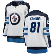Women's Fanatics Branded Winnipeg Jets Kyle Connor White Away Jersey - Breakaway