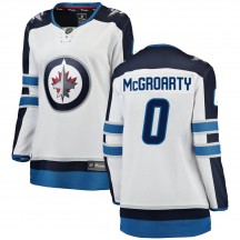 Women's Fanatics Branded Winnipeg Jets Rutger McGroarty White Away Jersey - Breakaway
