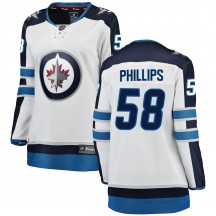 Women's Fanatics Branded Winnipeg Jets Markus Phillips White Away Jersey - Breakaway