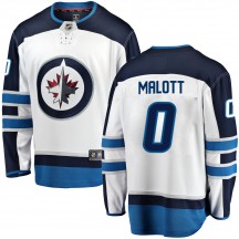 Men's Fanatics Branded Winnipeg Jets Jeff Malott White Away Jersey - Breakaway