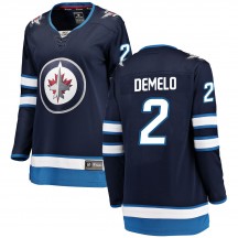 Women's Fanatics Branded Winnipeg Jets Dylan DeMelo Blue Home Jersey - Breakaway