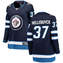 Women's Fanatics Branded Winnipeg Jets Connor Hellebuyck Blue Home Jersey - Breakaway