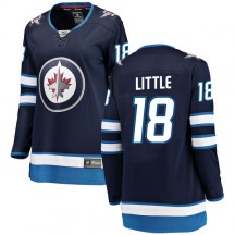 Women's Fanatics Branded Winnipeg Jets Bryan Little Blue Home Jersey - Breakaway