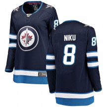 Women's Fanatics Branded Winnipeg Jets Sami Niku Blue Home Jersey - Breakaway