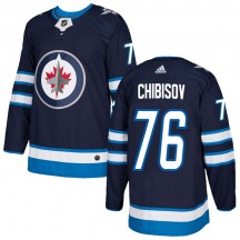 Youth Adidas Winnipeg Jets Andrei Chibisov Navy Home Jersey - Authentic