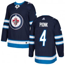 Youth Adidas Winnipeg Jets Neal Pionk Navy Home Jersey - Authentic
