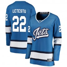 Women's Fanatics Branded Winnipeg Jets Mark Letestu Blue Alternate Jersey - Breakaway