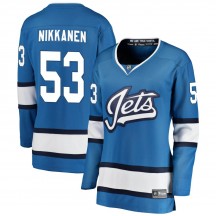 Women's Fanatics Branded Winnipeg Jets Henri Nikkanen Blue Alternate Jersey - Breakaway