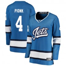 Women's Fanatics Branded Winnipeg Jets Neal Pionk Blue Alternate Jersey - Breakaway