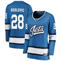Women's Fanatics Branded Winnipeg Jets Jack Roslovic Blue Alternate Jersey - Breakaway