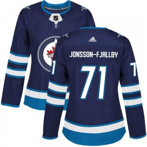 Women's Adidas Winnipeg Jets Axel Jonsson-Fjallby Navy Home Jersey - Authentic