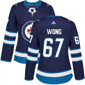 Women's Adidas Winnipeg Jets Austin Wong Navy Home Jersey - Authentic