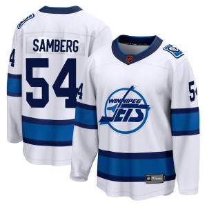 Men's Fanatics Branded Winnipeg Jets Dylan Samberg White Special Edition 2.0 Jersey - Breakaway