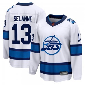 Men's Fanatics Branded Winnipeg Jets Teemu Selanne White Special Edition 2.0 Jersey - Breakaway
