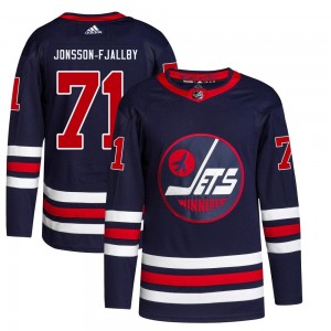 Youth Adidas Winnipeg Jets Axel Jonsson-Fjallby Navy 2021/22 Alternate Primegreen Pro Jersey - Authentic