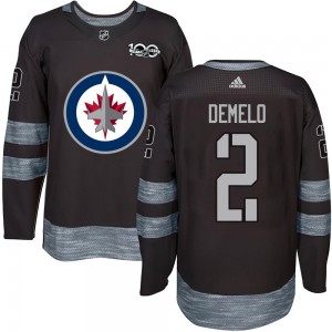 Youth Winnipeg Jets Dylan DeMelo Black 1917-2017 100th Anniversary Jersey - Authentic