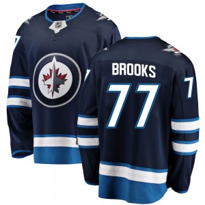 Men's Fanatics Branded Winnipeg Jets Adam Brooks Blue Home Jersey - Breakaway