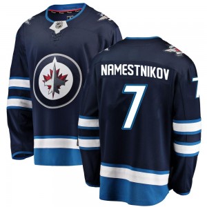 Men's Fanatics Branded Winnipeg Jets Vladislav Namestnikov Blue Home Jersey - Breakaway