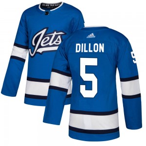 Youth Adidas Winnipeg Jets Brenden Dillon Blue Alternate Jersey - Authentic