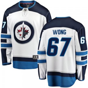 Youth Fanatics Branded Winnipeg Jets Austin Wong White Away Jersey - Breakaway